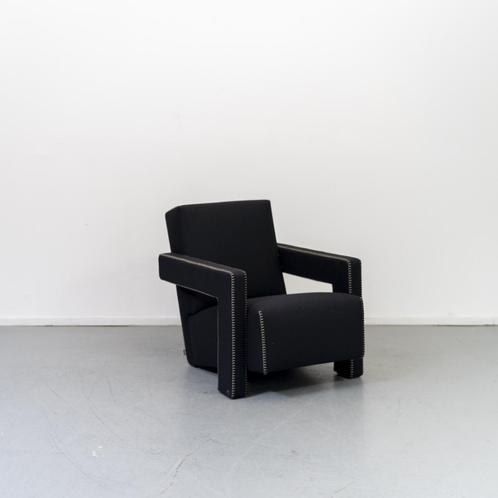 2 Cassina Utrecht fauteuil Zwart stof Nieuw, Huis en Inrichting, Fauteuils, Nieuw, Ophalen of Verzenden