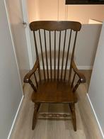 Houten Stoel met Armleuningen, Huis en Inrichting, Stoelen, Ophalen, Gebruikt, Bruin, Eén