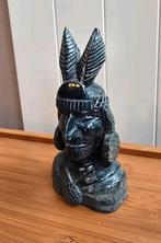 Jade stenen beeldje indiaan, Ophalen of Verzenden