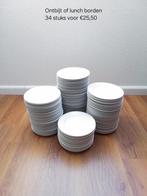 Grote partij porseleine ontbijt borden en meer, Ophalen, Gebruikt, Overige stijlen, Bord(en)