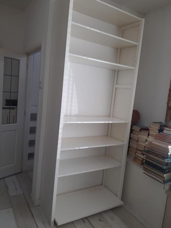 Stevige Lundia rek, stellingkast, wit, boekenrek,. In zeer, Huis en Inrichting, Woonaccessoires | Wandplanken en Boekenplanken