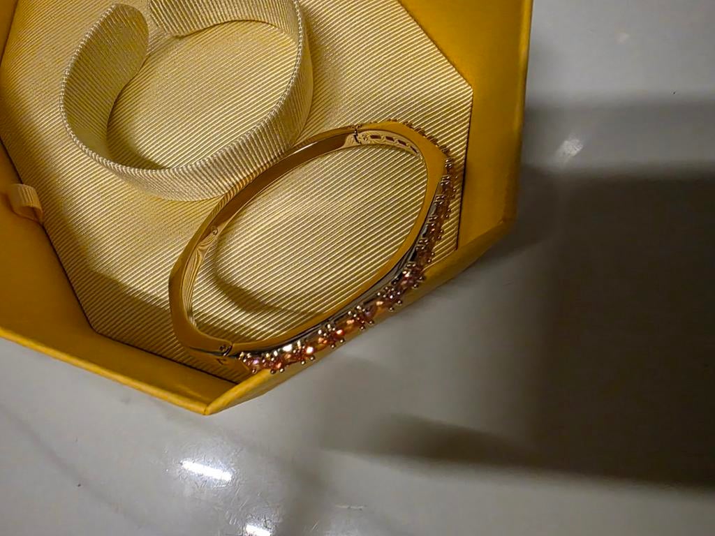 Elegante Matrix Bangle THIH PIN/GOS K Svarovski Armband, Sieraden, Tassen en Uiterlijk, Armbanden, Nieuw, Overige materialen, Goud