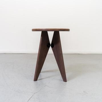 3x Vitra Jean Prouve Tabouret Bois Kruk Eiken beschikbaar voor biedingen