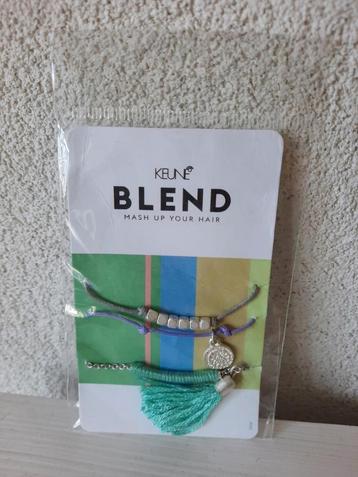 NIEUW! Keune Blend Mintgroen Lila Armbandje Ibiza style beschikbaar voor biedingen