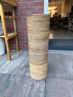 Rieten plantenbak, Tuin en Terras, Bloembakken en Plantenbakken, Ophalen, Zo goed als nieuw, Rond, Minder dan 60 cm