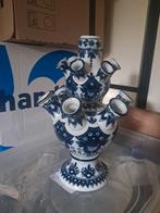 &Klevering Tulpenvaas Delfts Blauw, Huis en Inrichting, Ophalen, Blauw, Aardewerk of Porselein, Zo goed als nieuw