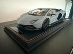 Grijze Lamborghini Aventador Modelauto 1/18, Hobby en Vrije tijd, Modelauto's | 1:18, Auto, Zo goed als nieuw, Ophalen, Overige merken