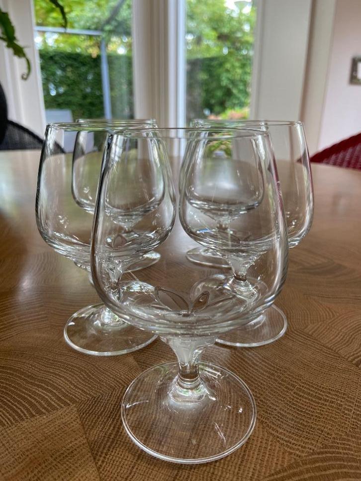 Vijf kristallen cognacglazen van Scott Zwiesel, Antiek en Kunst, Antiek | Glas en Kristal, Ophalen of Verzenden