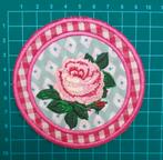 Roos Strijkembleem 9 cm x 9 cm NIEUW, Hobby en Vrije tijd, Nieuw, T, Ophalen of Verzenden, H
