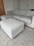 VIMLE 3 zits bank, met chaise longue/gunnared beige + hocker, Ophalen, 250 tot 300 cm, Gebruikt, Driepersoons