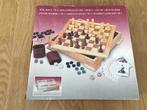 Houten spel. Dammen / schaken / backgammon / domino. Nieuw., Nieuw, Ophalen of Verzenden