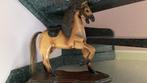 Antiek speelgoed trekpaard met staart van echt paardenhaar, Ophalen of Verzenden
