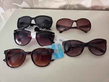 PAKKET met 5 ZONNEBRILLEN waarvan 3 nieuw! beschikbaar voor biedingen