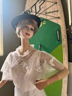 Vintage Paspop met Jurk en Hoed, Antiek en Kunst, Antiek | Kleding en Accessoires, Ophalen of Verzenden, Dames