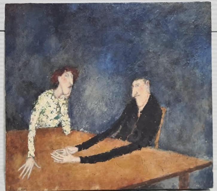 Schilderij Malbrecht - Marlis Albrecht - Händelei, 2008, Antiek en Kunst, Kunst | Schilderijen | Modern, Ophalen