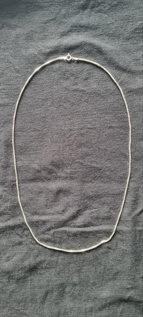 Zilveren ketting – 925 sterling zilver, Sieraden, Tassen en Uiterlijk, Kettingen, Zo goed als nieuw, Zilver, Zilver, Ophalen of Verzenden