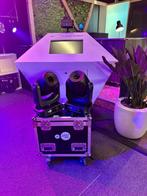 2x Light Inc. ERA Spot-200 LED moving heads + flightcase!, Ophalen of Verzenden, Nieuw, Licht, Kleur