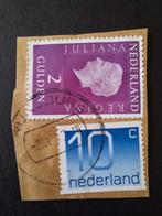 RIJNSBURG 2 op briefstukje, Postzegels en Munten, Ophalen of Verzenden, Na 1940, Gestempeld