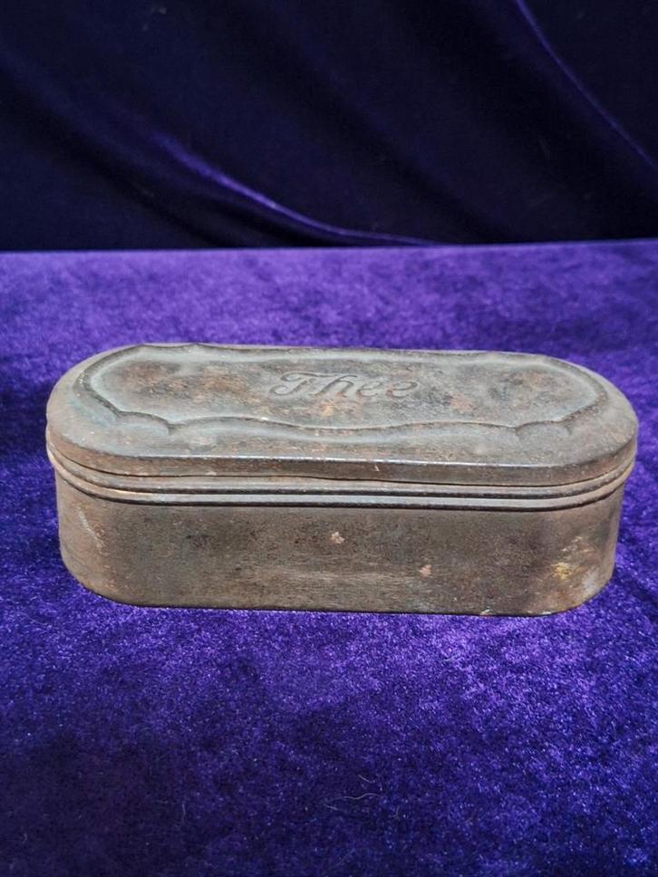 Vintage Theeblik Albert Heijn - Prachtige Patina!, Antiek en Kunst, Antiek | Overige Antiek, Ophalen of Verzenden