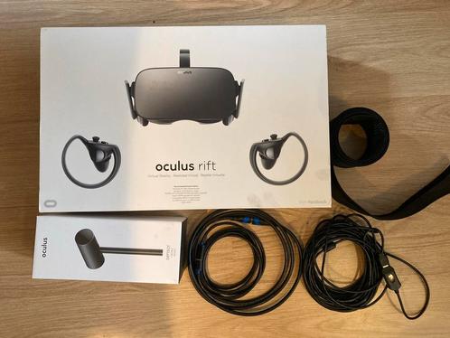 Oculus Rift met 3 base stations, controllers, Spelcomputers en Games, Virtual Reality, Gebruikt, Pc, VR-bril, Ophalen