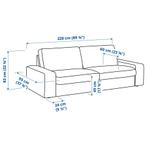 Kivik Ikea 3 zits bank, Huis en Inrichting, Banken | Bankstellen, Ophalen, Gebruikt, Driepersoons, 75 tot 100 cm
