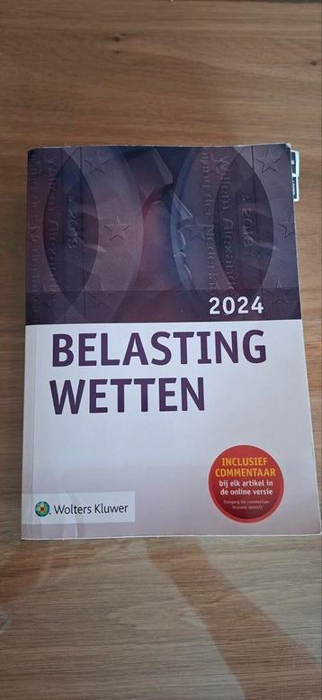 Te koop boek zo goed als nieuw Belasting Wetten 2024 beschikbaar voor biedingen