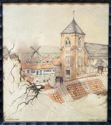 Oude prent Zoutelande beschikbaar voor biedingen