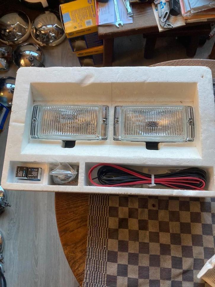 Oldtimer 1 set Bosch witte mistlampen type Pilot, Auto-onderdelen, Verlichting, Nieuw, Ophalen of Verzenden