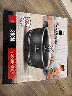 Grote Nieuwe BraadPan met deksel 36 cm, Ophalen of Verzenden, Zo goed als nieuw, Gietijzer, Koekenpan of Braadpan