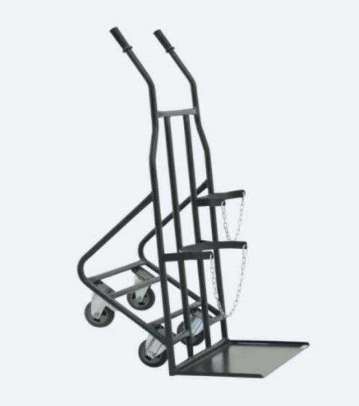 Gasflessen steekwagen dubbel, Doe-het-zelf en Verbouw, Transportwagens, Nieuw, Steekwagen, 100 liter of meer, Ophalen of Verzenden