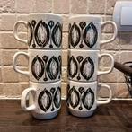 “Set van 6 Biltons mokken – Made in England – Vintage retro, Verzamelen, Ophalen of Verzenden, Huis en Inrichting