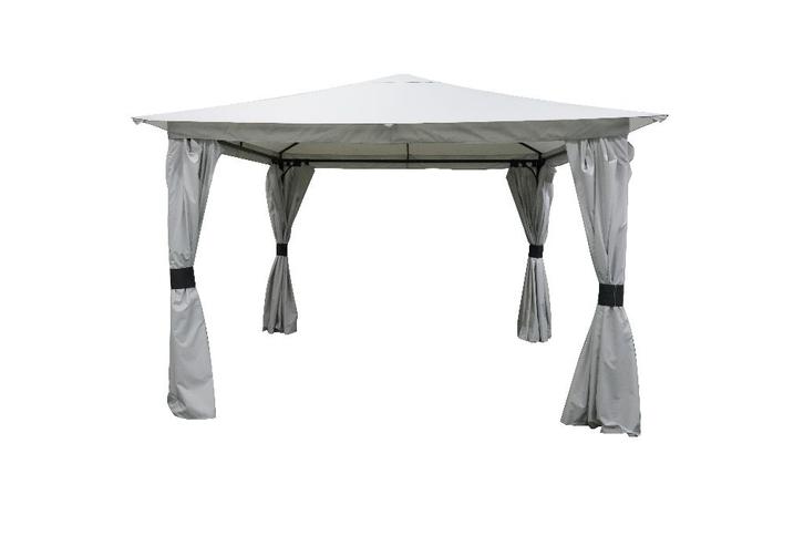 UITVERKOOP! OP=OP! Tuinpaviljoen Sahara 3.3x3.3 Stone Grey, Tuin en Terras, Partytenten, Nieuw, Paviljoen, Minder dan 2 meter