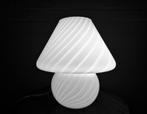 Murano Witte Swirl Mushroom lamp, jaren 70, Gebruikt, -, -, Mushroom, space age, murano, Italy, design lamp