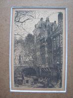 Paul Oscar Matthes - twee etsen - Delft en Amsterdam, Ophalen of Verzenden