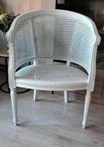 Mooie, oude Franse Webbing stoel., Huis en Inrichting, Stoelen, Ophalen, Gebruikt, Bruin, Eén