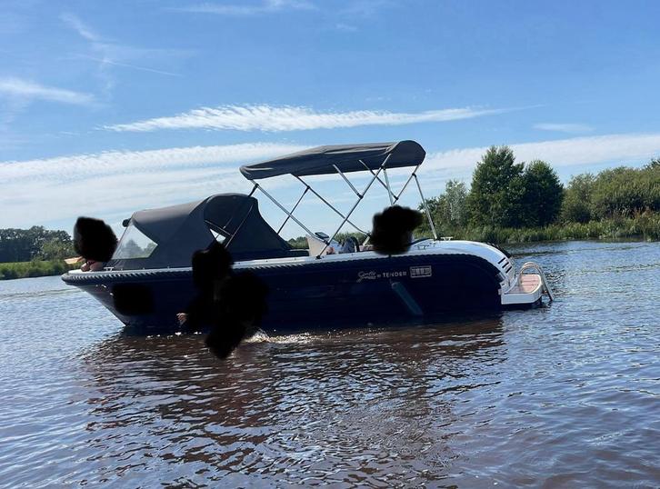 Sloep gentle 555 tender, Watersport en Boten, Sloepen, Zo goed als nieuw, Tot 10 pk, 3 tot 6 meter, Buitenboordmotor, Benzine