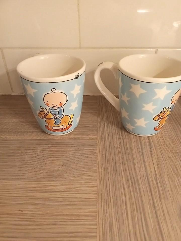 2 Blond Amsterdam Mokken - It's a Boy!, Huis en Inrichting, Keuken | Keukenbenodigdheden, Zo goed als nieuw, Ophalen