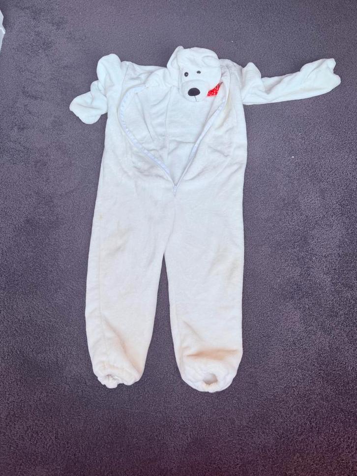 Ijsbeer onesie/carnavalspak kind, Kinderen en Baby's, Kinderkleding | Maat 140, Gebruikt, Jongen of Meisje, Ophalen of Verzenden