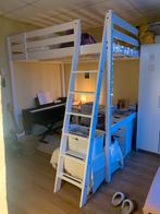 STORÅ Hoogslaper wit 140x200 & ÅBYGDA foammatras, Ophalen, Hoogslaper, 140 cm, Zo goed als nieuw