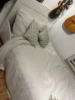 Brocante bed, Wit, Zo goed als nieuw, Twijfelaar, 120 cm