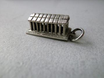 Oude bedel zilver oude Griekse Tempel Acropolis beschikbaar voor biedingen