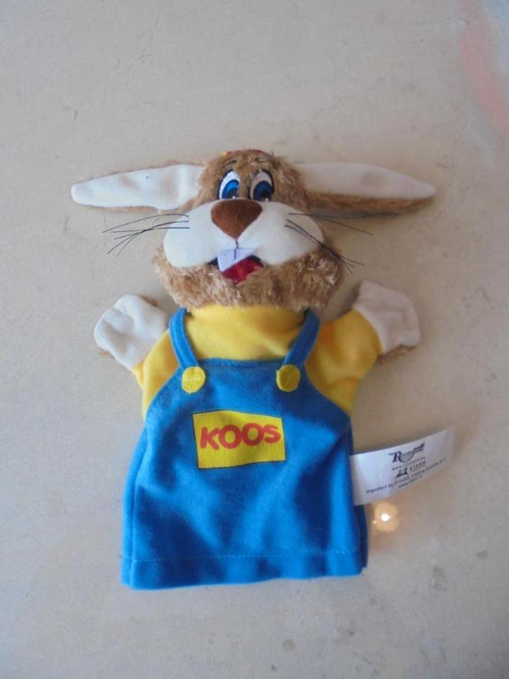 Handpop Koos Konijn - NIEUW, Kinderen en Baby's, Speelgoed | Knuffels en Pluche, Nieuw, Konijn, Ophalen of Verzenden
