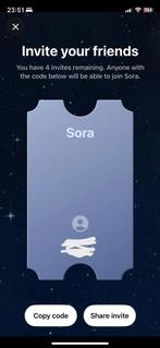 Sora 2 code, Tickets en Kaartjes