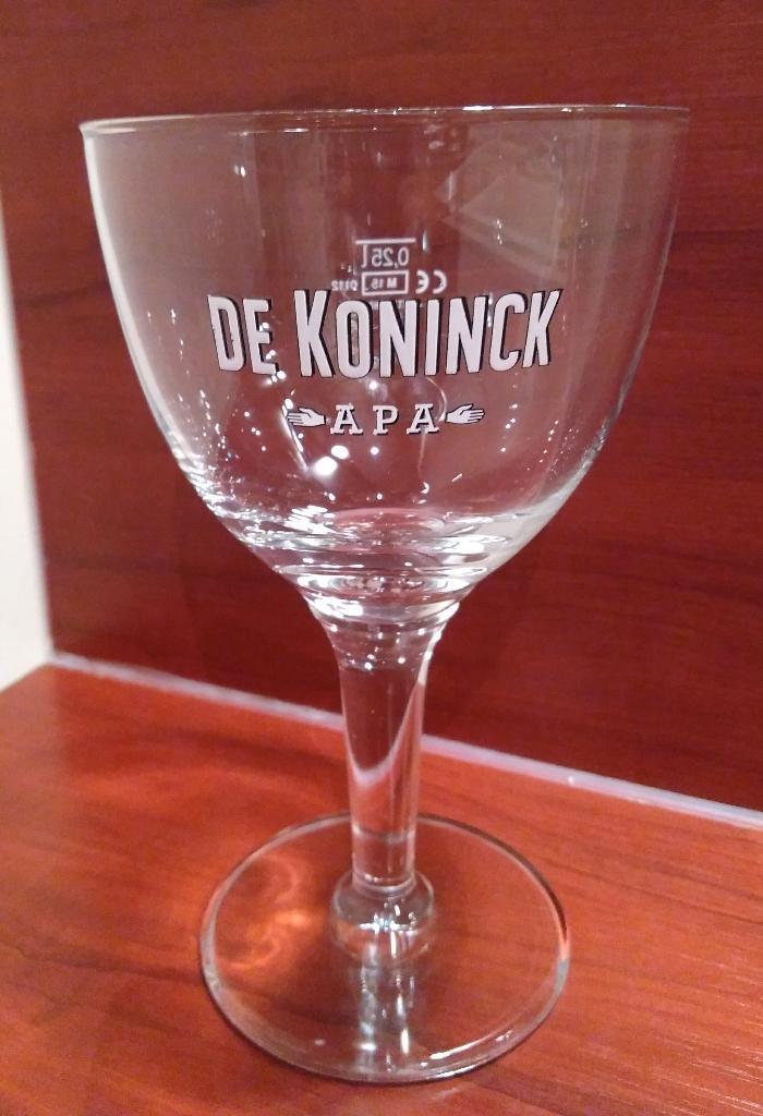 De Koninck APA Bier Glazen 25cl M15. (Bolleke) (D), Verzamelen, Biermerken, Nieuw, Glas of Glazen, De Koninck, Ophalen of Verzenden