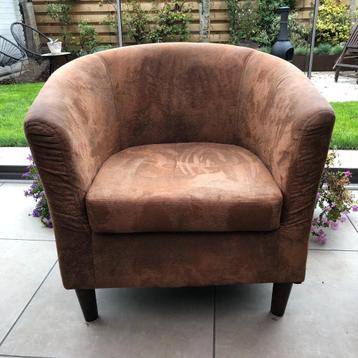 fauteuil (kunstleer/velours) beschikbaar voor biedingen