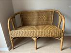Rotan bankje, Ophalen, Zo goed als nieuw, Rotan