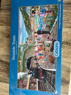 Puzzel Seaside train Gibsons + gratis puzzel, Ophalen of Verzenden, 500 t/m 1500 stukjes, Zo goed als nieuw