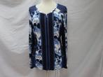 WITTEVEEN blauw/wit/zwart stretch vest - maat M, Maat 38/40 (M), Zo goed als nieuw, Witteveen, Verzenden
