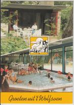 Mierlo 2 luik  't Wolfsven Bungalow Zwembad  1985 gelopen, Verzamelen, Ansichtkaarten | Nederland, Gelopen, Noord-Brabant, Verzenden