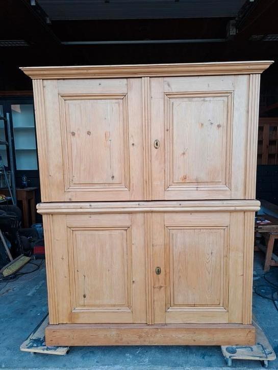 Grenen wandmeubel, Antiek en Kunst, Antiek | Meubels | Kasten, Ophalen of Verzenden